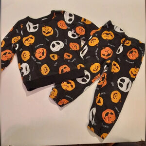 Disney The Nightmare Before Christmas Halloween Fleece Top and Bottom Set 2T